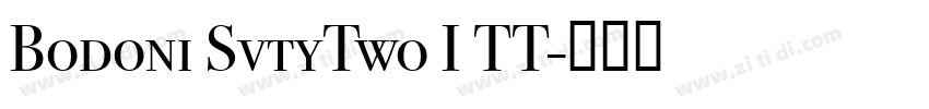 Bodoni SvtyTwo I TT字体转换